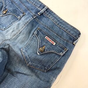 Hudson Jeans Made In USA Straight Leg Cuffed Denim Size 27